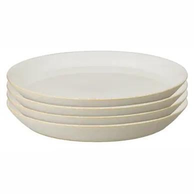Haute Qualité Assiettes Denby Impression Crème 21.5 cm (Ensemble de 4 pièces)